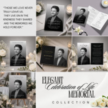 Elegant Celebration of Life Memorial Collection