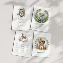 Boho Chic Woodland Animals Baby Shower