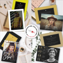 GRADUATION PHOTO ANNOUNCEMENT CARDS + GRAD PARTY