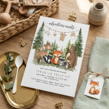 Adventure Awaits Woodland Baby Shower Collection 