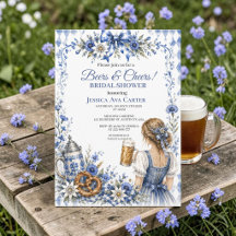 Oktoberfest German Beer Pretzel Bridal shower