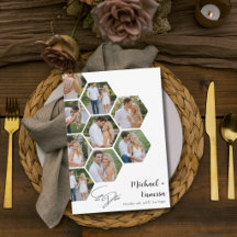 Modern Honeycomb Photo Wedding Collection
