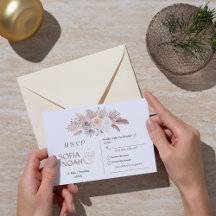 Elegant Wedding RSVP Cards – Modern Watercolor