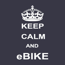 "Keep calm and eBike" (white)
