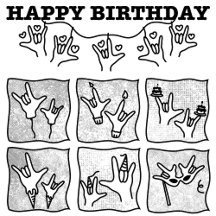 ASL ILY Collection - Happy Birthday