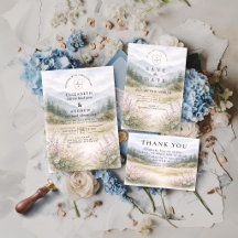 Romantic Misty Mountain Forest Wedding