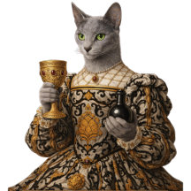 Russian Blue Lucrezia de Médici Cat