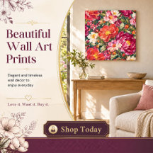 Colorful Floral Home Decor & Garden Gifts