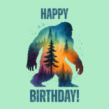 Sasquatch Bigfoot Birthday Celebration