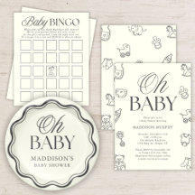 Minimal Gender Neutral Baby Shower