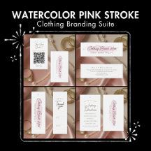 Watercolor Stroke Clothing Branding Suite