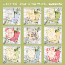 Wildflower Seed Packet Hand Drawn