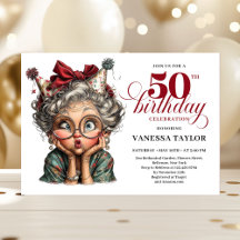 Funny Quirky Humor Woman 50th Birthday 31Q