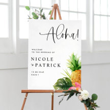 Watercolor Pineapple Tropical Wedding Collection