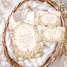 Elegant Swan Princess Castle Baby Shower