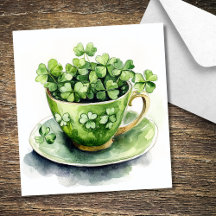 Shamrock St Patrick’s Day Envelope Liner