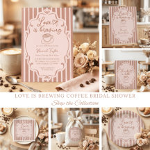 Love is Brewing Vintage Coffee Bridal Shower
