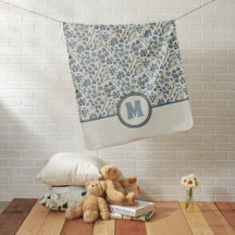 Elegant Blue Watercolor Floral