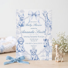 Baby Blue Toile Safari 