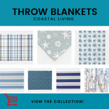 Coastal Throw Blanket Collection – Nautical Beach 