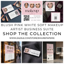 Blush Pink White Soft Makeup Artist Business Suite