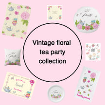 Vintage Floral Tea Party Collection