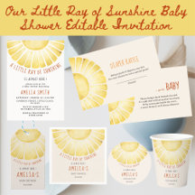 Our Little Ray of Sunshine Baby Shower