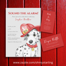 Fire Fighter Dalmatian Baby Shower