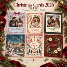 Christmas Cards 2026 | Timeless Holiday Wishes
