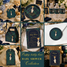 Preppy Old Money Teddy Bear Baby Shower