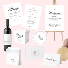 Classic Minimal Traditional Simple Clean Wedding 