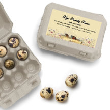 Quail egg labels