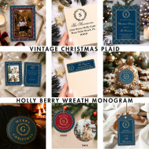 Classic Tartan Plaid Heirloom Vintage Christmas