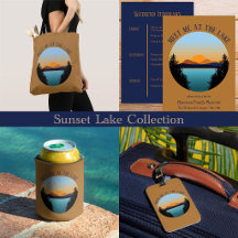 Sunset Over the Lake