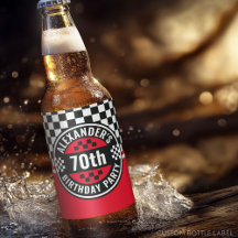Racing Checkered Design - Birthday Party
