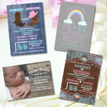 Rustic Baby Shower Gender Reveal Party 