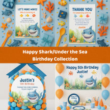 Under the Sea Happy Shark Birthday Party 