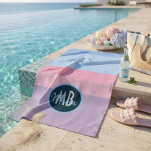 The Personalized Pastel Dreams: Pink & Blue Stripe