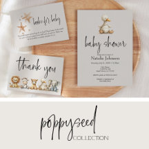 Poppyseed • Vintage Plush Animals Baby Suite