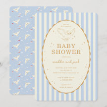Harry Potter Hedwig Blue Stripe Baby Shower