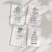 Wife of the Party Chic Doodle Bachelorette Suite