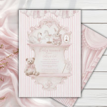Pink Baby Shower Invitations