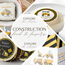 Construction Trucks 🚧 Party Food & Favors