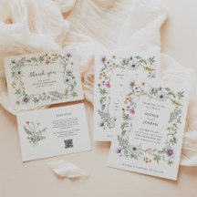 Botanical Wildflowers Wedding