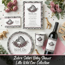 Zebra Safari Baby Shower Little Wild One