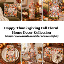 Happy Thanksgiving Fall Floral Home Decor