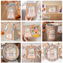 Spooky One First Birthday Colorful Halloween