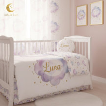 Lavender Watercolor Cloud & Gold Eyelashes Persona