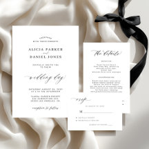 Elegant classic formal white wedding suite