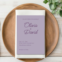 Minimalist Lilac Haze Wedding Collection